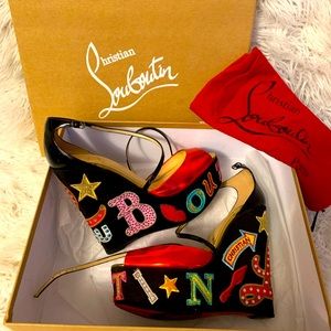 Christian Louboutin Circus Platforms size 37,5 US size 7, in box with dust bag